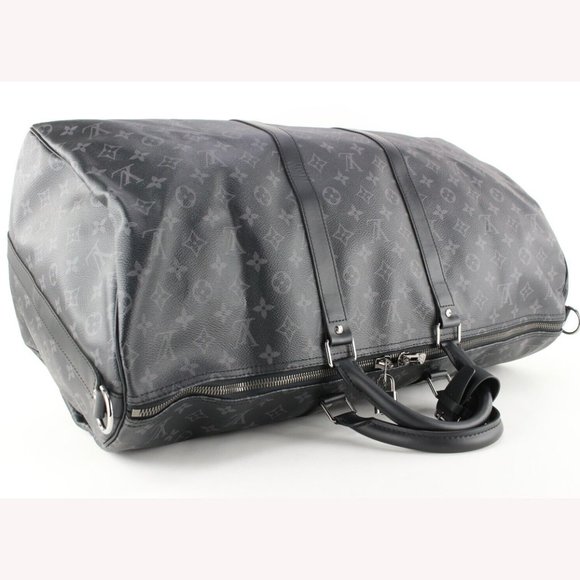 Louis Vuitton Monogram Eclipse Keepall Bandouliere 55 with Strap 1LVJ1227 - Picture 5 of 12